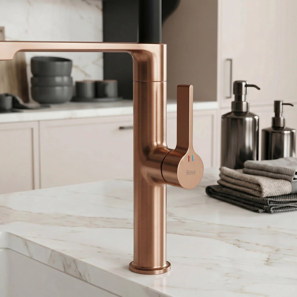 Konyhai Csaptelep REA Lago Brush Copper 9