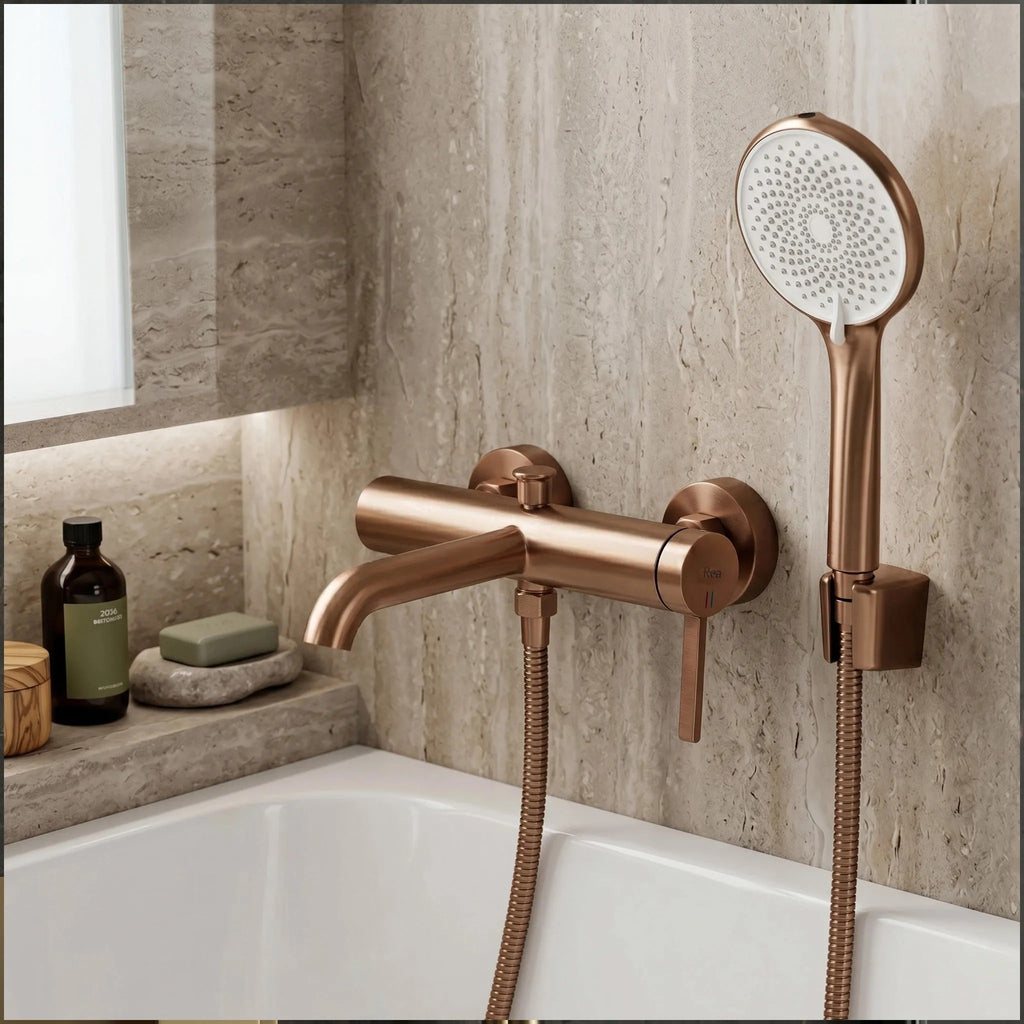Rea JS-020 BRUSH COPPER Zuhanyfej 9