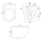 Felfüggesztett Wc Csésze Rea Eddy Tornado Rimless Flat N 9