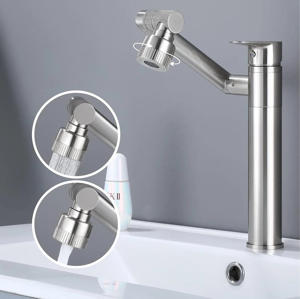 Fürdőszobai Csaptelep Rea PACO Nickel Brush INOX High 9