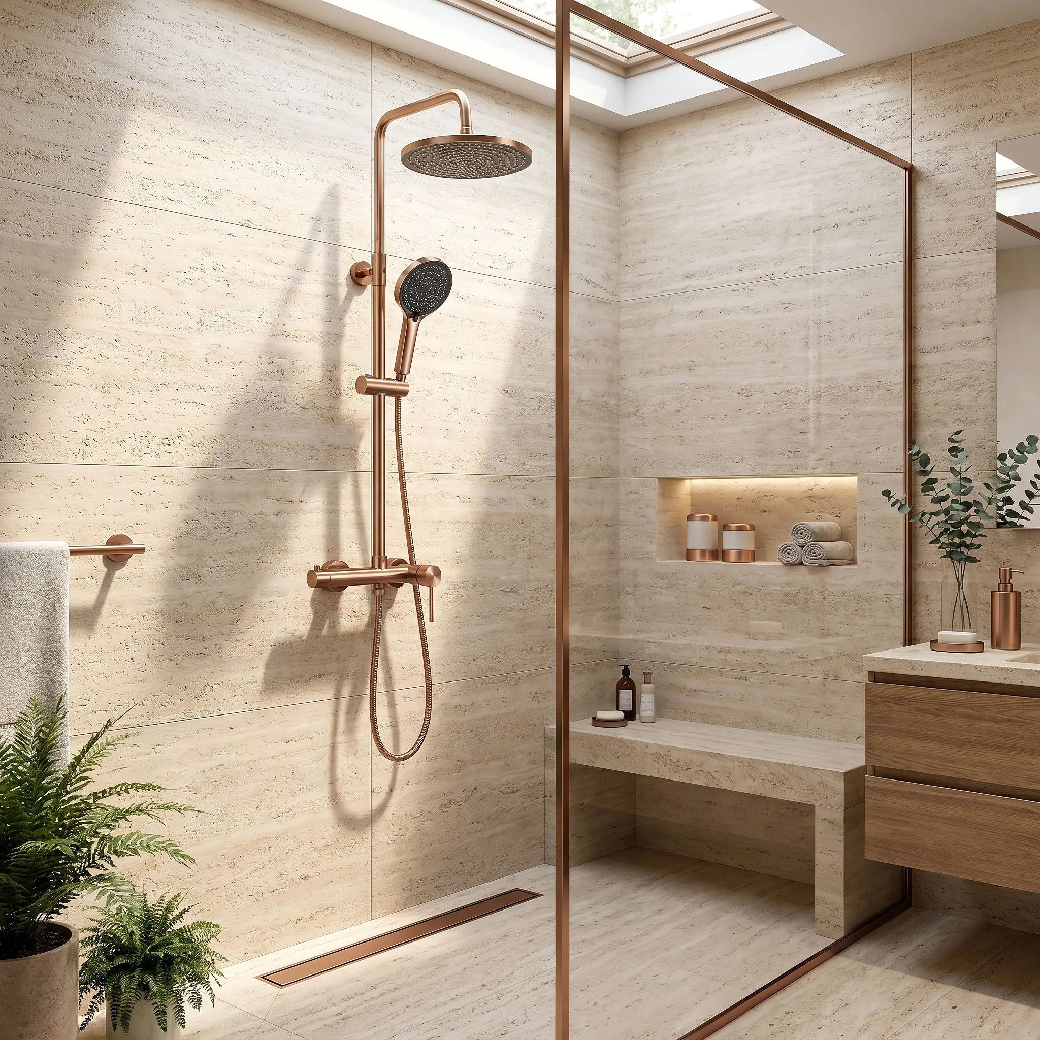 Zuhanyszett Rea Foster Brush Copper 9