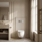 Beépíthető WC Tartókeret Szett Slim 024N T Brush Steel Nyomólappal 9
