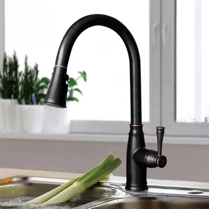 Konyhai Csaptelep Rea Deco Old High Black 9