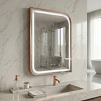 LED Tükör ZONE 70x50 BRUSH ROSE GOLD 9