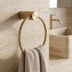 Fürdőszobai Akasztó Ring 64106 SOLO Brush Gold 9