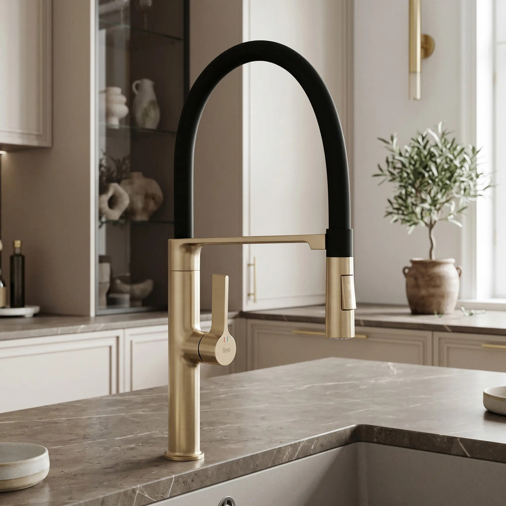 Konyhai Csaptelep REA Lago Brush Gold 9