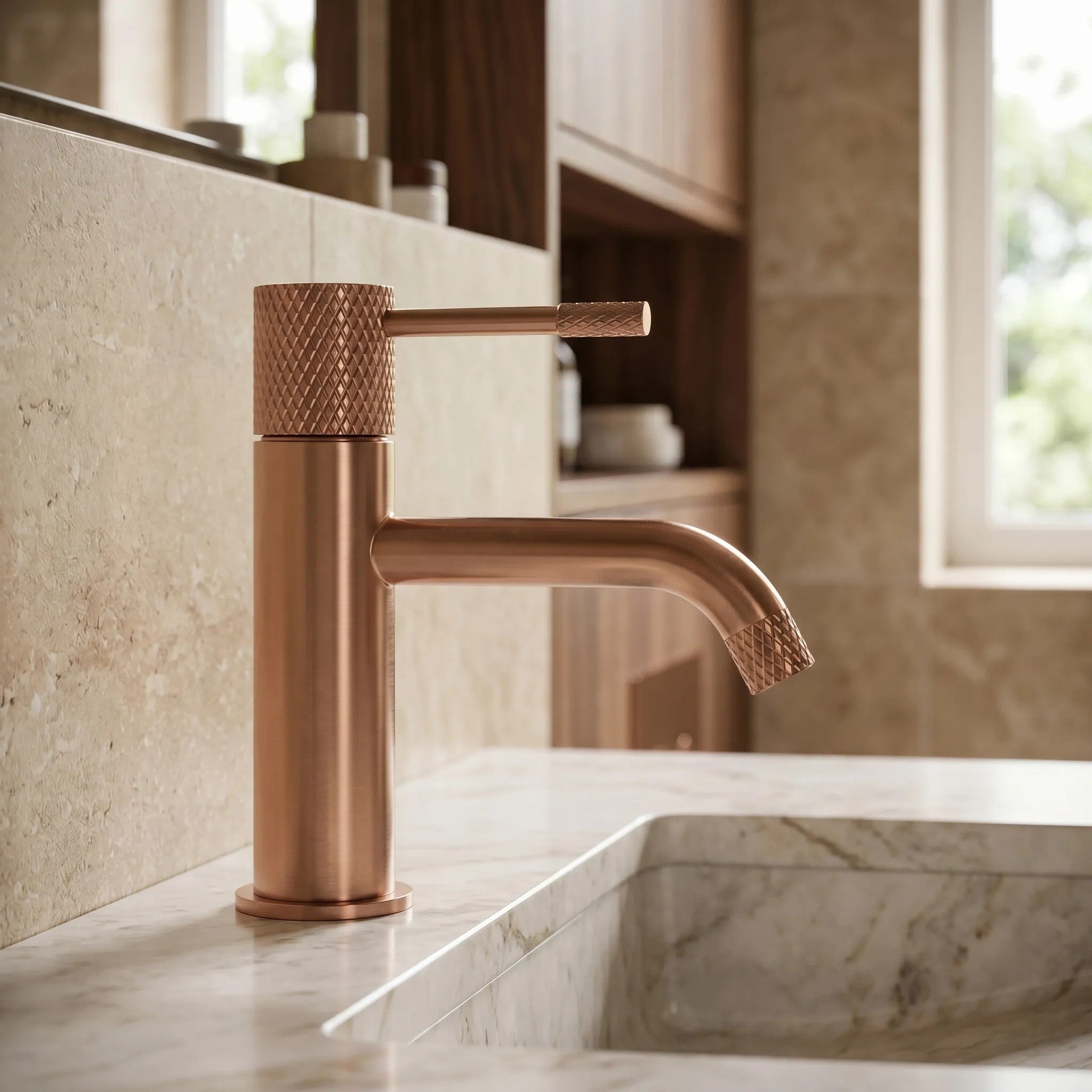 Fürdőszobai Csaptelep Rea Venti Brush Copper Low 9