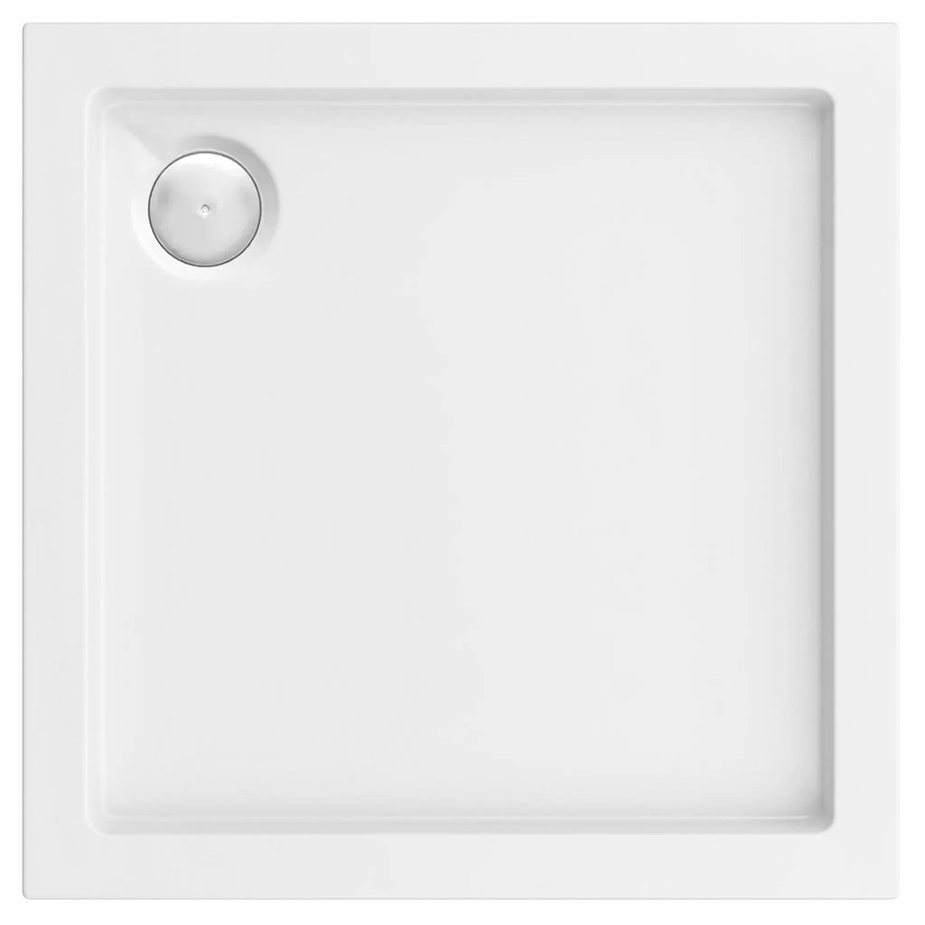 Zuhanytálca Rea Belmond White 80x80 Szálcsiszolt Réz Fedél 9