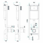 Falba Építhető Wc Tartály Slim 024N 9