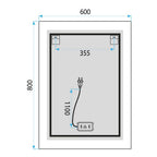 LED Tükör 60x80cm SAB-3426 9