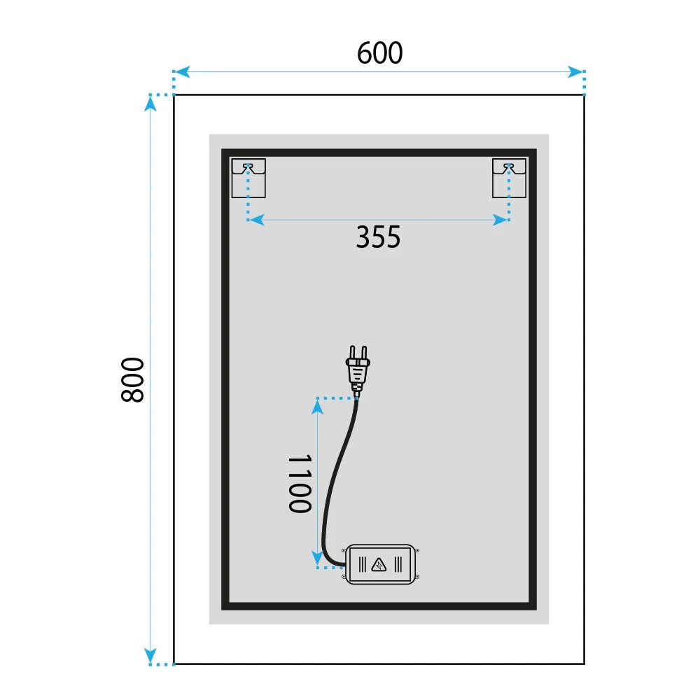 LED Tükör 60x80cm SAB-3426 9