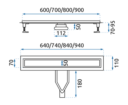 Zuhanylefolyó Rea Neox Superflow Black 80 10