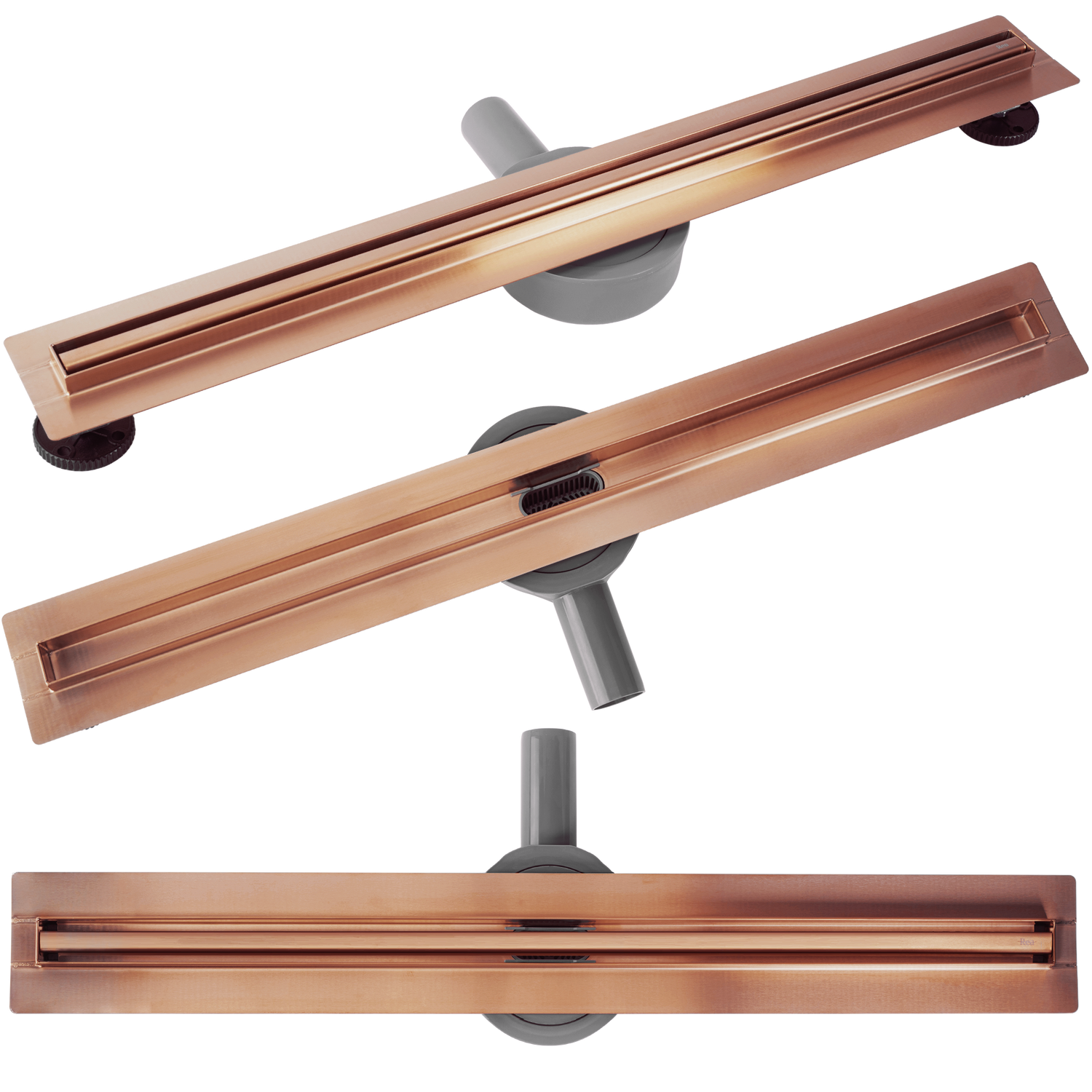 Zuhanylefolyó Rea Neox Slim Pro Brushed L. Copper 100 1