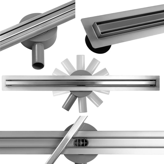 Zuhanylefolyó Calani Eco360 Slim Chrome 70 1