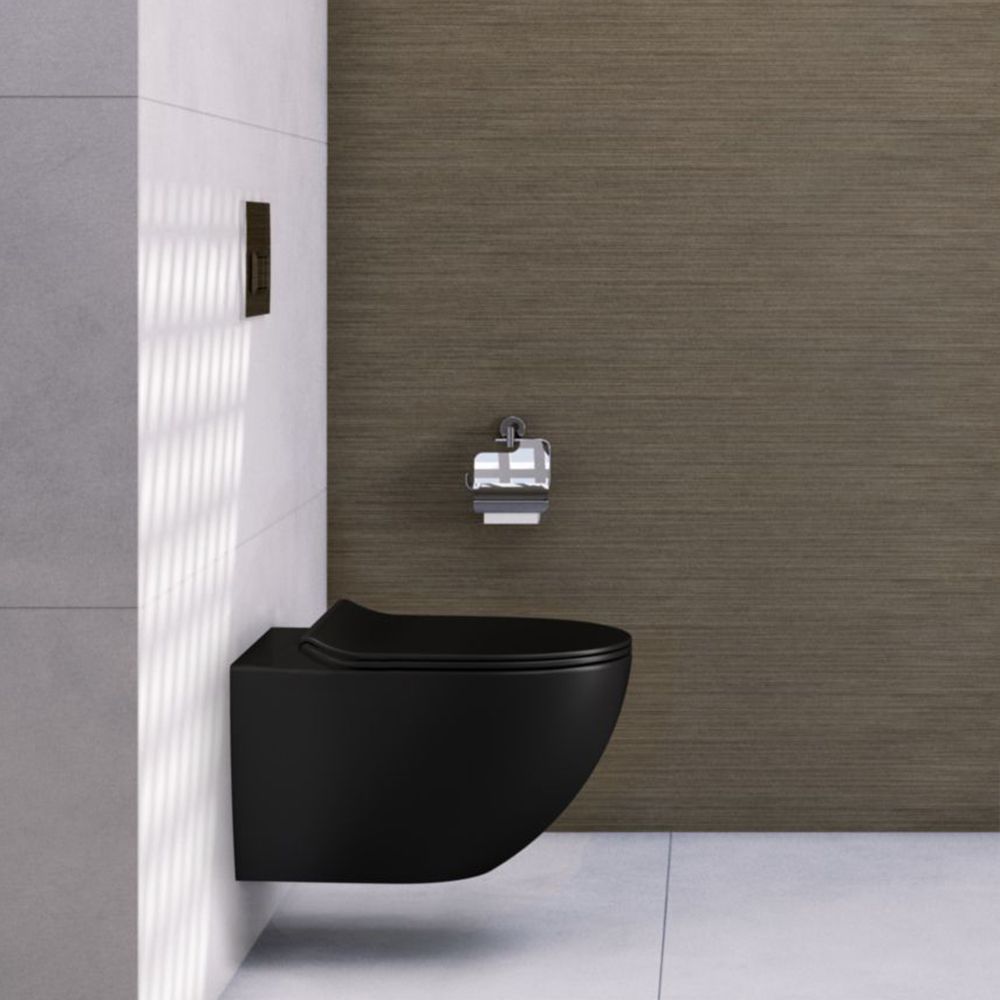 Wc Csésze Calani Loyd Slim Black 2