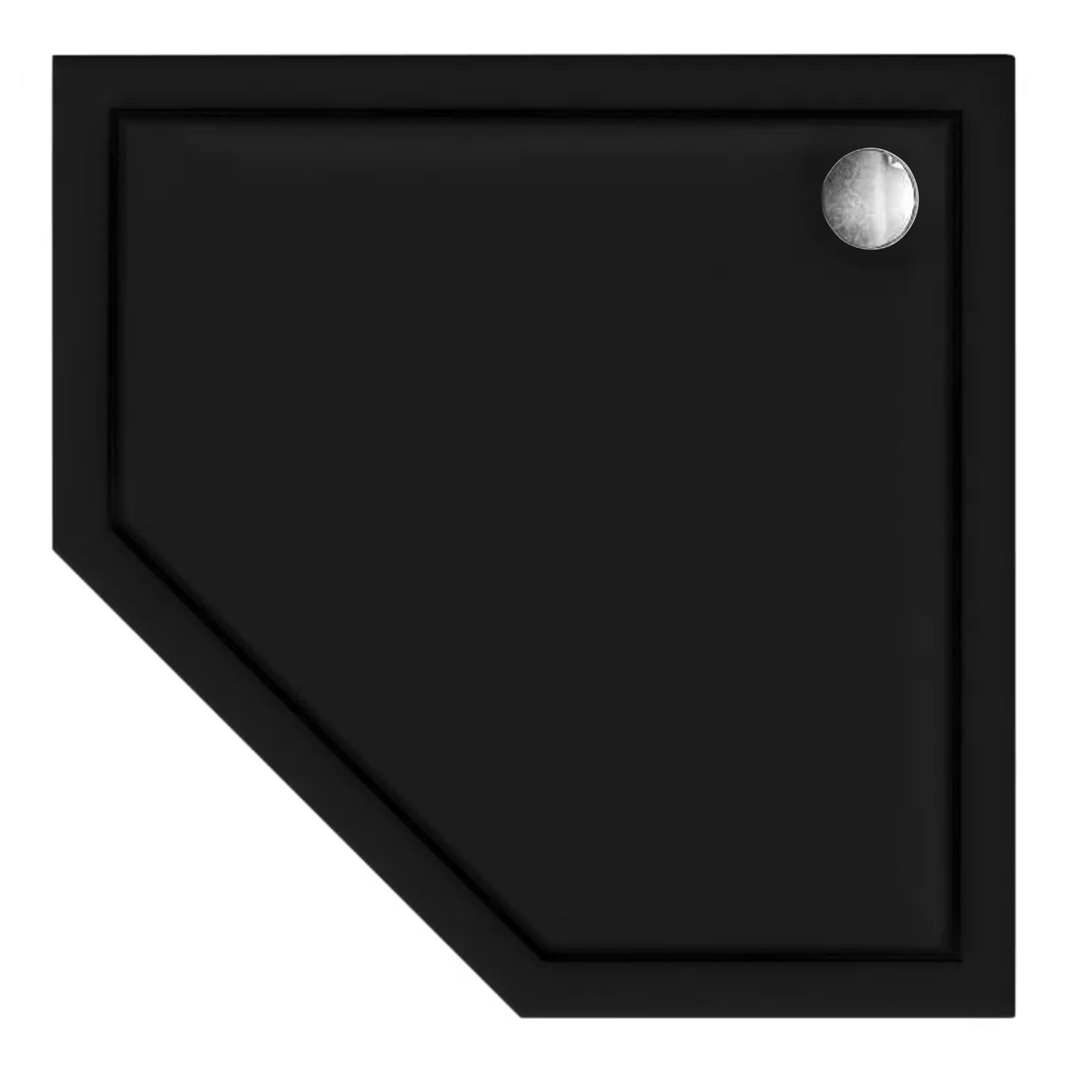 Zuhanytálca Diamond Black 90x90 3