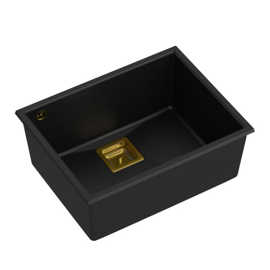 Gránit Mosogató David 50 Black Acél 1