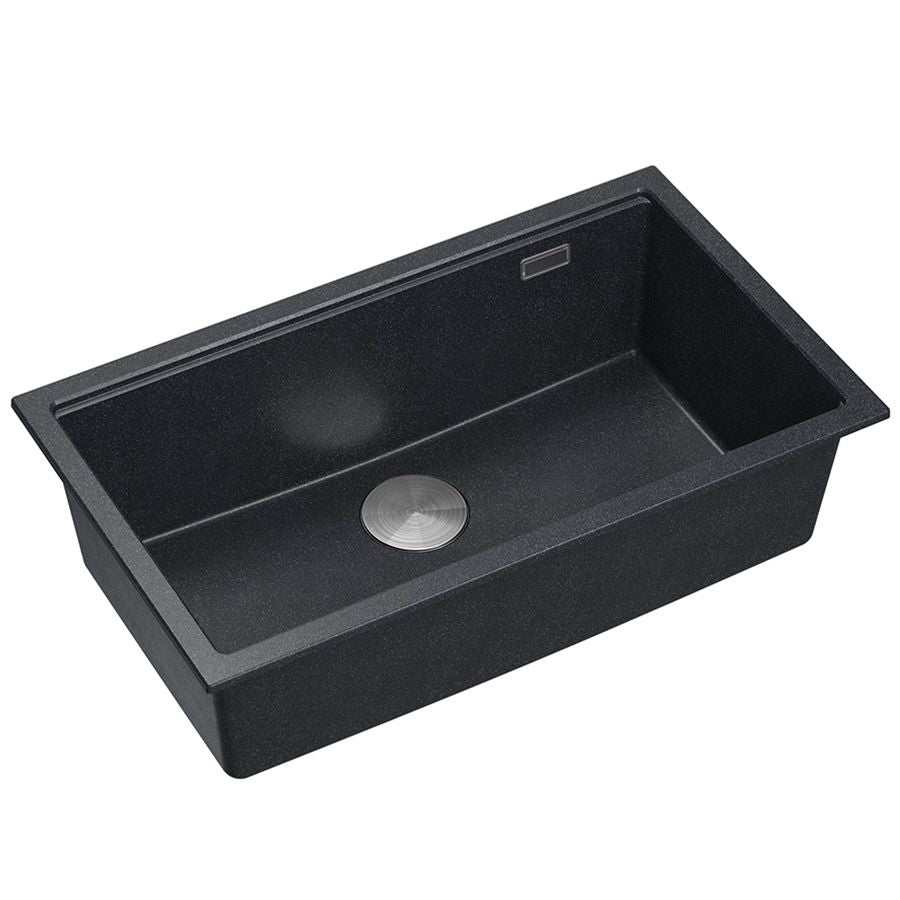 Gránit Mosogató Logan 110 Black Metallic Réz 2