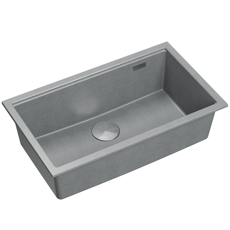 Gránit Mosogató Logan 110 Grey Metallic Acél 2