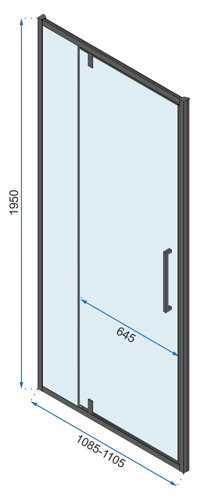 Sarok Zuhanykabin Rea Rapid Swing 90x90 11