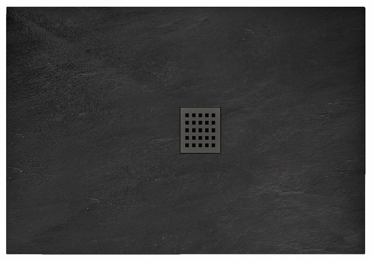 Zuhanytálca Rea Black Rock 80x100 1