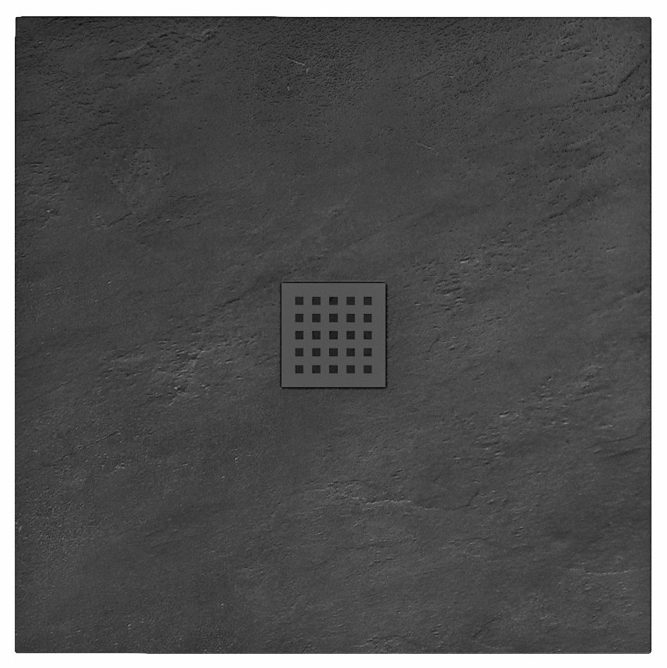 Zuhanytálca Rea Black Rock 90x90 1
