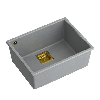 Gránit Mosogató David 50 Grey Metallic Acél 1
