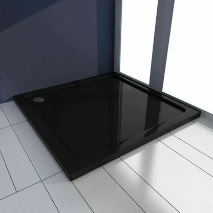 Akril Zuhanytálca Rea Savoy Black 80x80 3